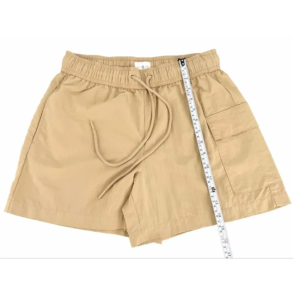 Lou & Grey Khaki Nylon Cargo Shorts Small Quick Dry Hiking Travel Utility
